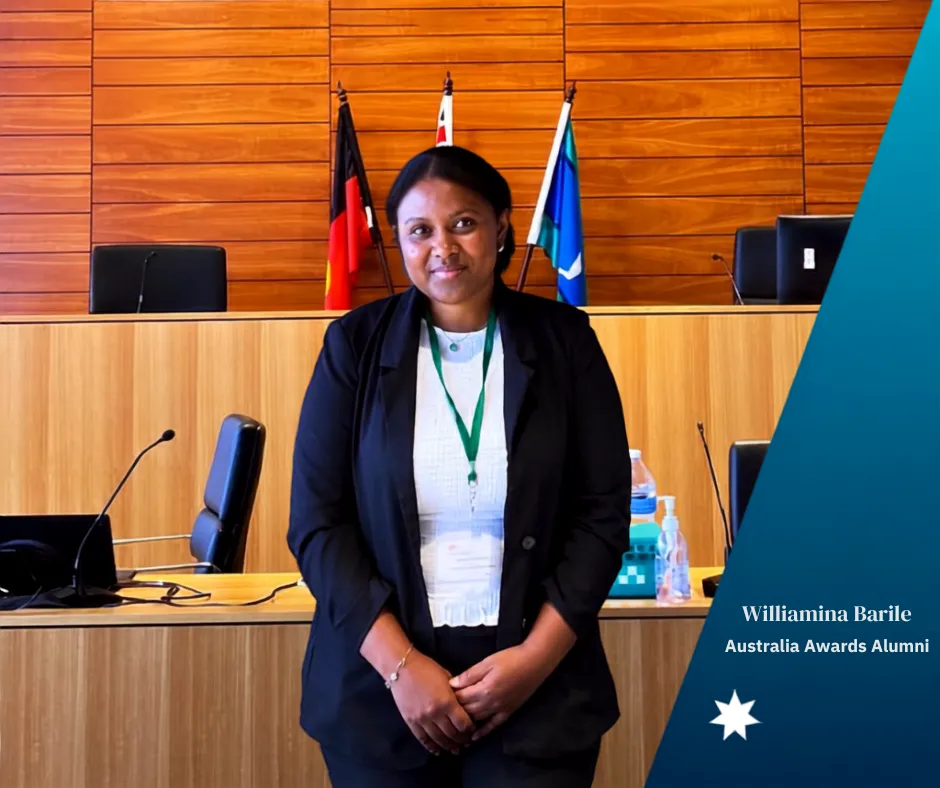 Australia Awards alumna Williamina Barile 